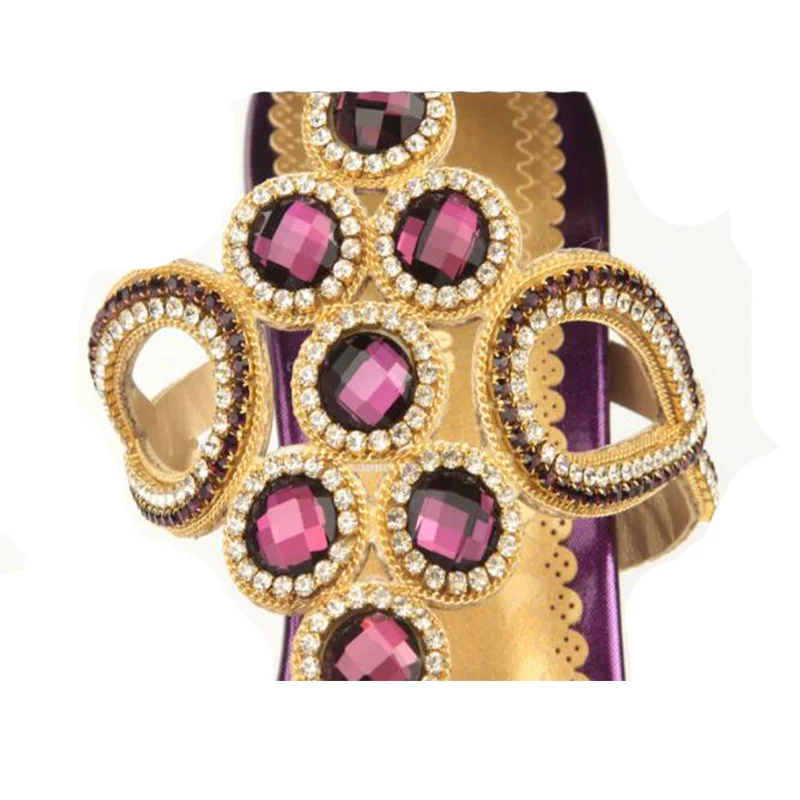 Для женщин 2018 новые летние с бриллиантом Кориум открытым носком пикантные