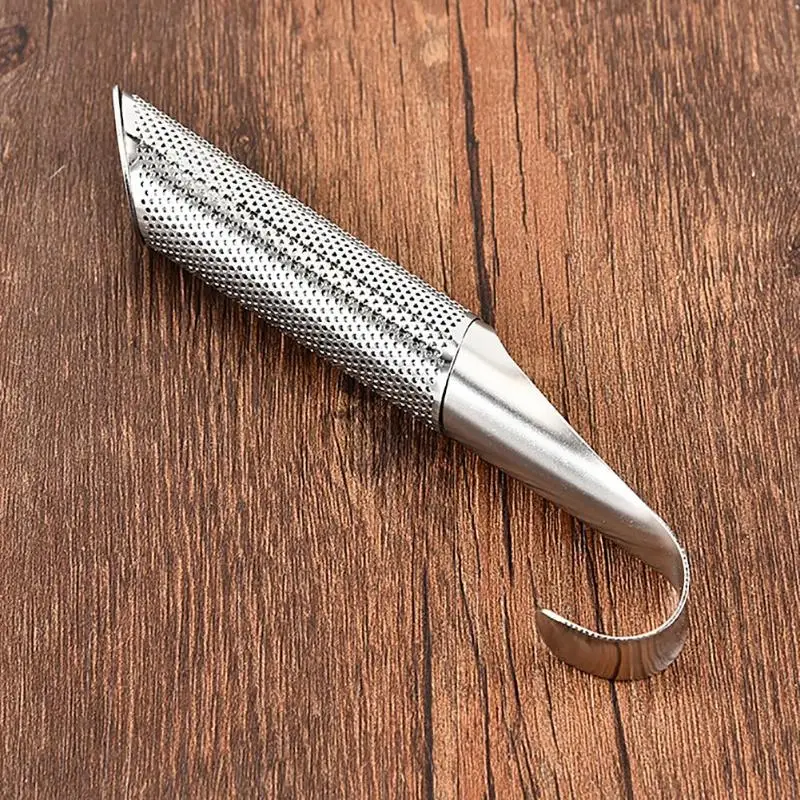 Stainless Steel Tea Infuser Creative Pipe Design Metal Strainer for Mug Fancy Filter Puer Herb Tools Accessories | Дом и сад