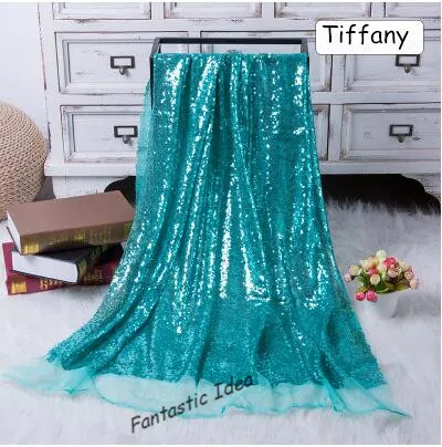 tiffany 130x50 см DIY 3 мм блестка блестящая золотая, серебряная, блестящая ткань для одежды сценические вечерние свадебные украшения для дома - Цвет: tiffany