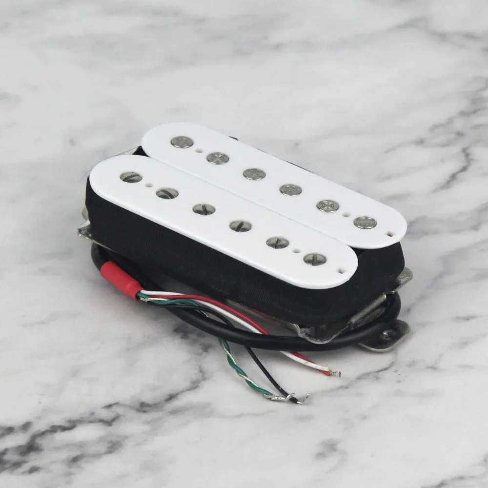 FLEOR Alnico 5 гитарный звукосниматель хамбакер белая Шейная или мостовая передача