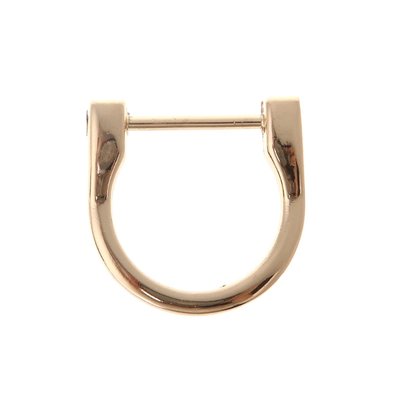 

THINKTHENDO High Quality Zinc Alloy 2.5cm Metal D ring buckle Detachable Openable Removable Handbag Purse Strap DIY