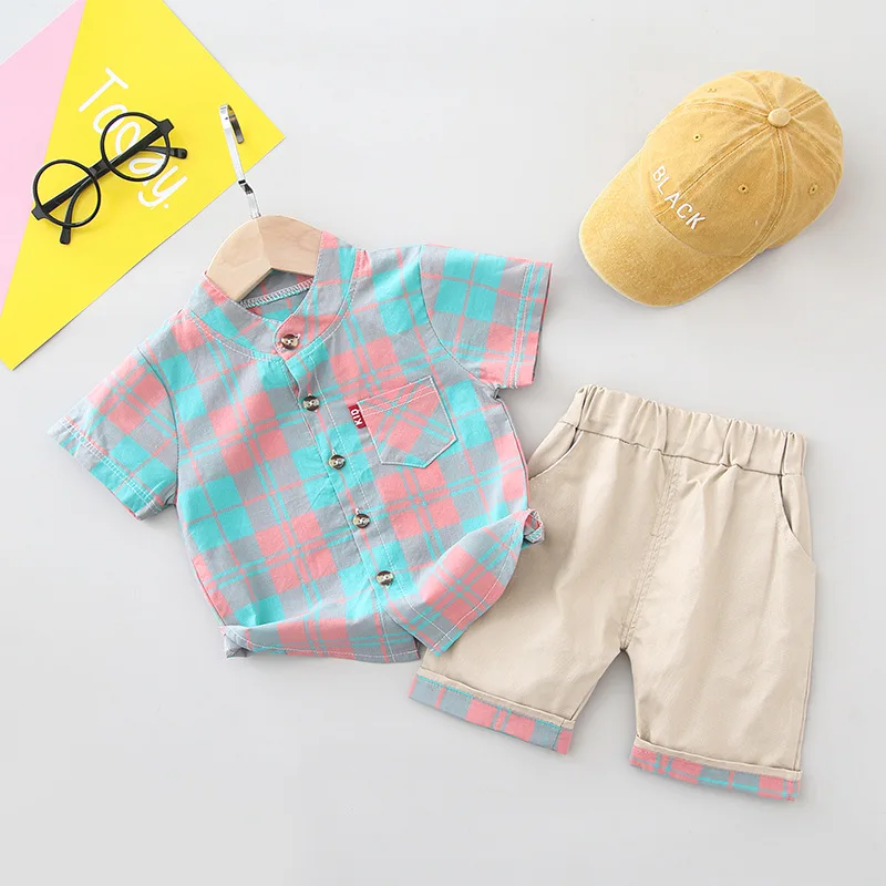 Hot Sale! 2019 Summer Style Children Clothing Sets Tops + Shorts2Pcs Set Boys Girls T Pants Sports Suit Kids Clothes |