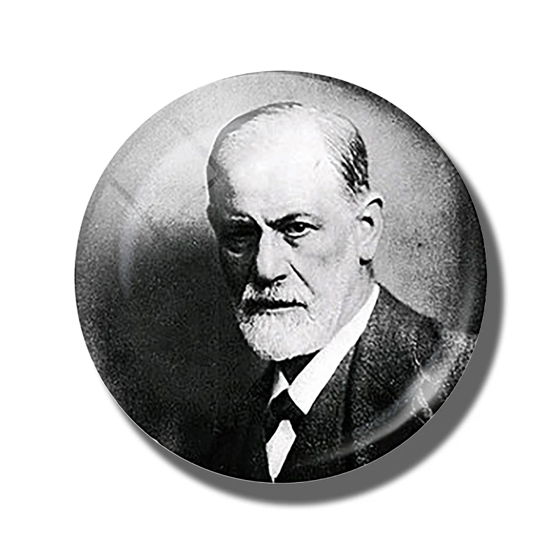 Sigmund Freud 30 мм магнит на холодильник для психоанализа знаменитый стеклянный