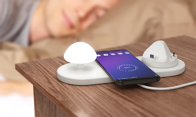 Leebote Беспроводное Зарядное устройство Док-станция usb зарядная станция для iPhone XR XS 8 Qi Беспроводное зарядное устройство для samsung S9 S8 зарядное устройство для телефона