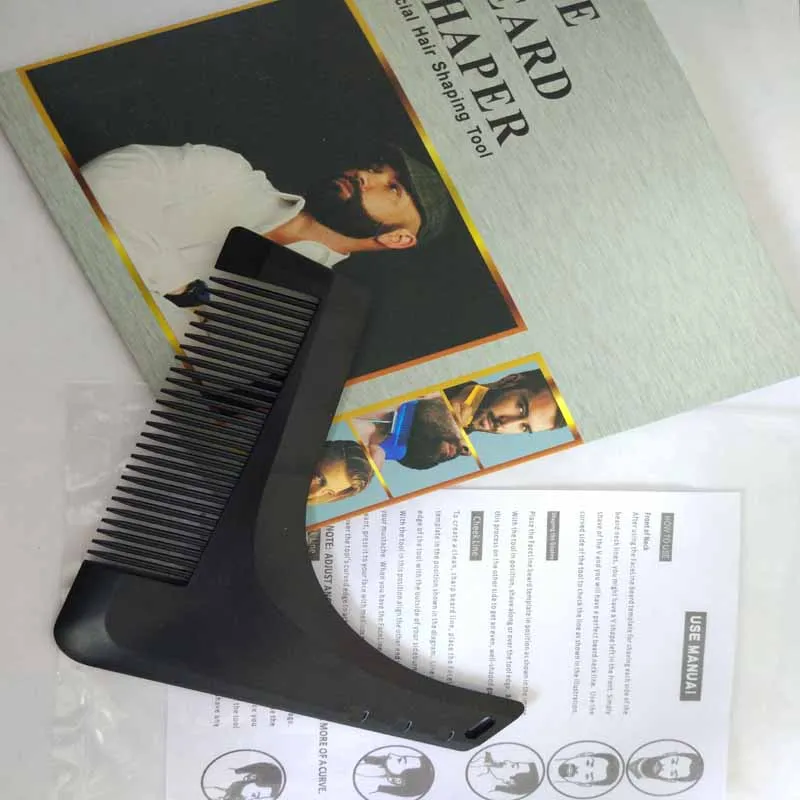 Красивый борода Стайлинг Горячие Дизайн формирование шаблона волос бороды