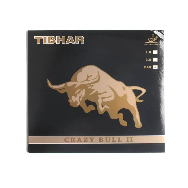 Оригинальная резиновая накладка Tibhar CRAZY BULL II для настольного тенниса 40 + игры в
