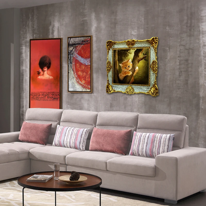 Алмазная картина в виде животного круглая 5D из стежка вышивка с узором недорогая