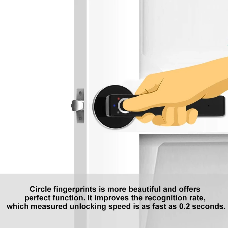 Биометрический замок полупроводниковый отпечатков пальцев умный дверной из