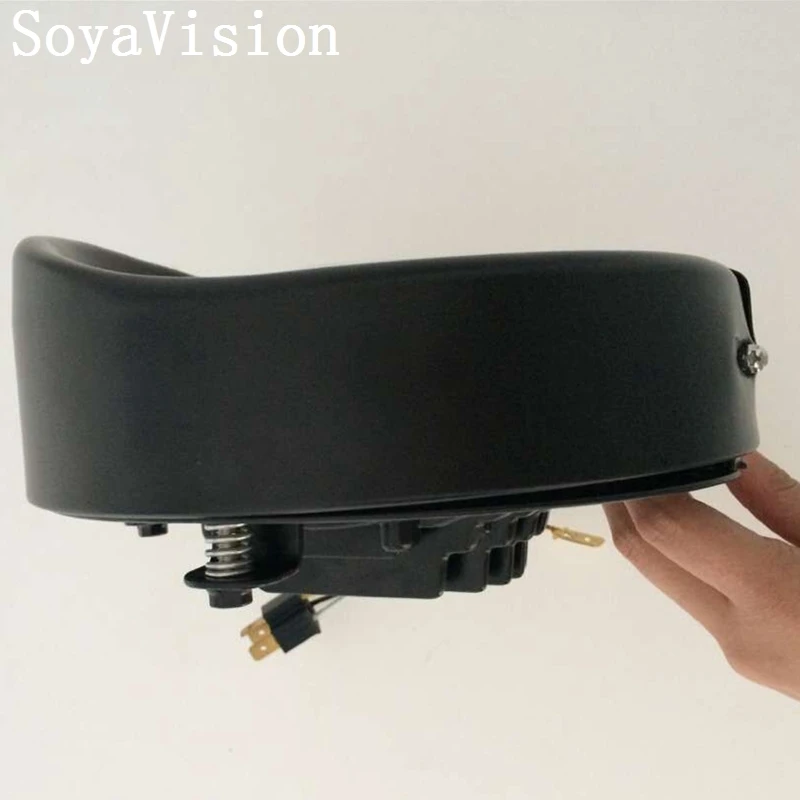 SoyaVision 7 дюймов козырек стиль налобный фонарь отделка кольцо для Harley Touring Road King Electra