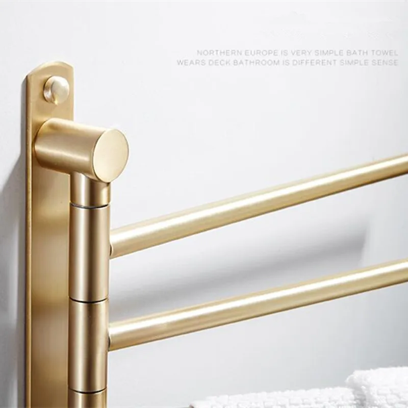 Позолоченные латунные полочки для полотенец в ванную комнату Роскошные