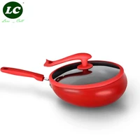 nonstick wok iron 32cm fly back wok non stick cookware non oil pan pan vacuum