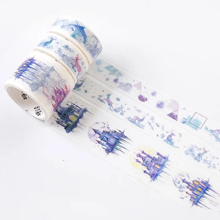 3 шт./упак. лес грез лента Washi японская клейкая лента декоративная клейкая лента Diy Скрапбукинг Стикеры этикетка канцелярские - Цвет: S