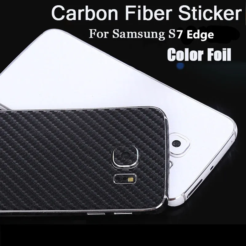 Yojock Phone Sticker For Samsung Galaxy S6 edge 3D Carbon Fiber Full Body Back Film Case Cover Wrap Skin Coque |