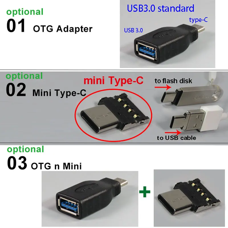PCTONIC Type-C OTG адаптер USB3.1 Type C папа к USB3.0 type-A Женский конвертер Кабель Интерфейс мост