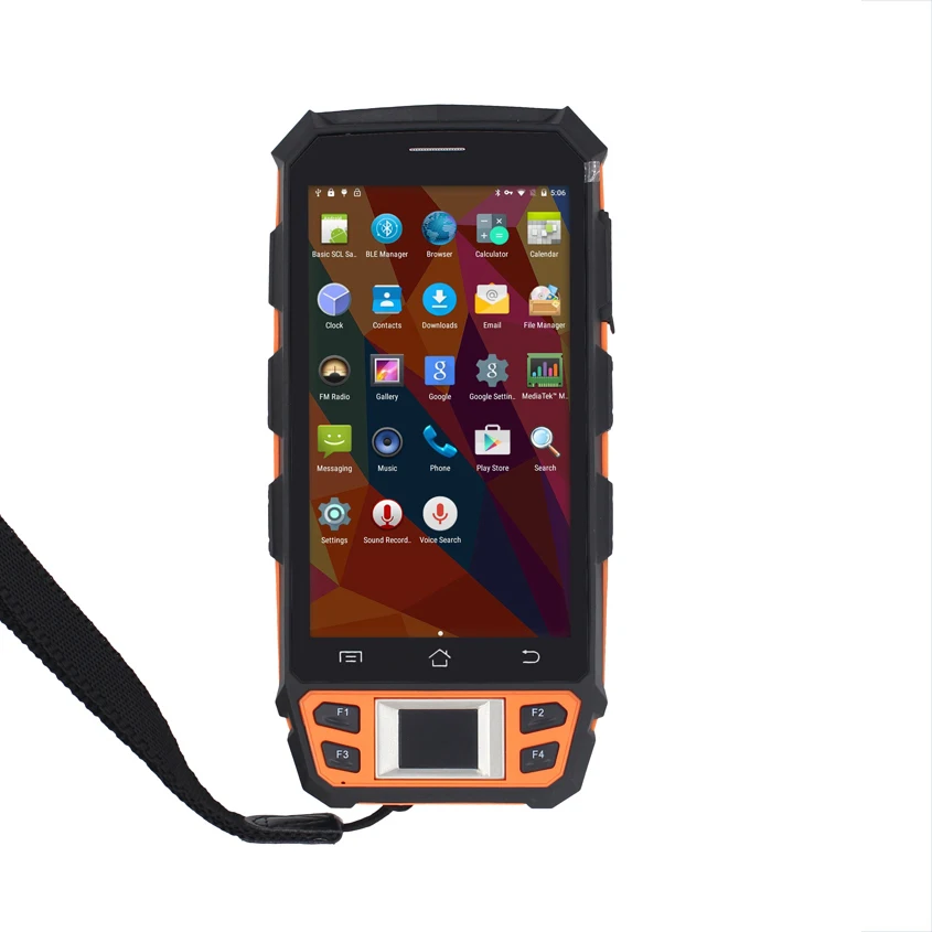 IP65 Открытый Новый портативный КПК android 7 0 1D 2D сканер штрих кодов отпечатков