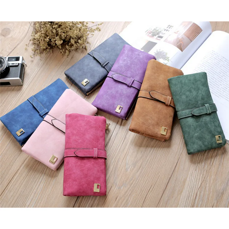 

Leather Long Purse Ladies Clutch Coin Phone Bag Wallet Card Holder