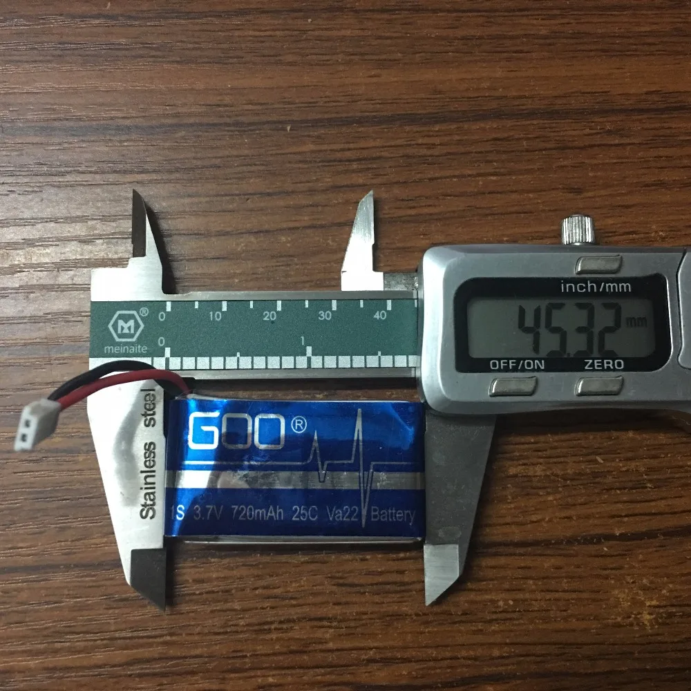 Bater&iacute;a Lipo 3,7 V 720mAh para WLtoys F949 / XK K124 RC, piezas de repuesto para avi&oacute;n, 4 Uds.-2