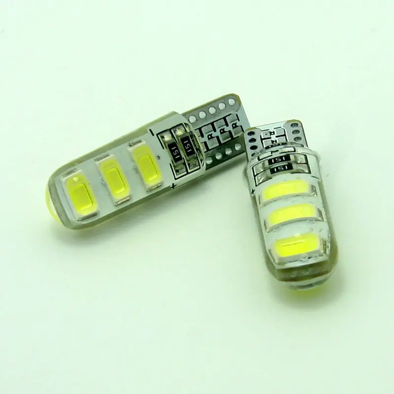 2018 автомобильный Стайлинг 2 шт./лот силиконовая супер яркая T10 5630 6SMD Светодиодная