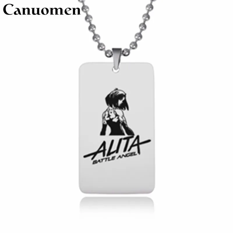 Canuomen Alita: ожерелье с подвеской боевой ангел серебряные ожерелья из нержавеющей