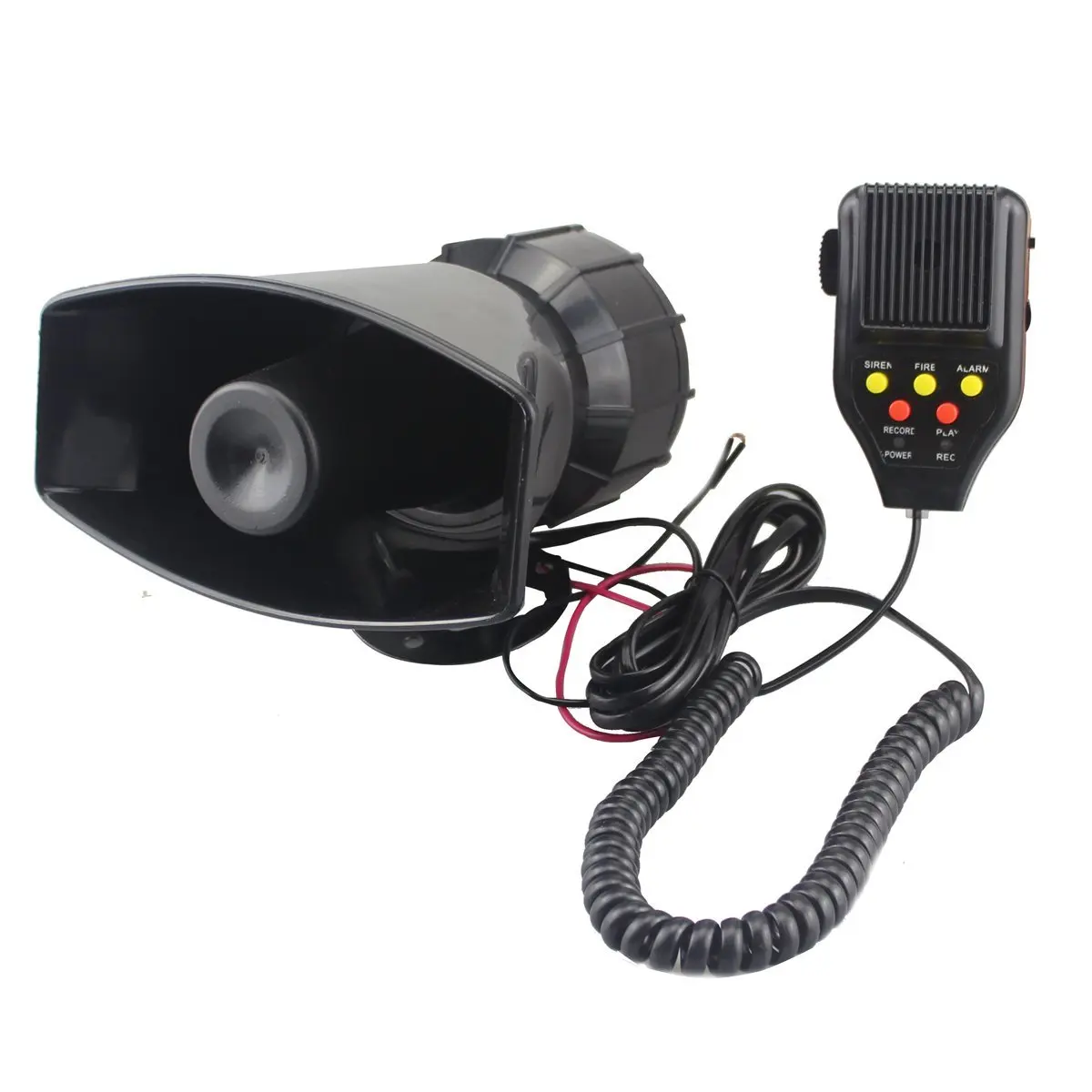 12V 3 звуковая Сирена/пожарная сигнализация Max автомобильная микрофонная