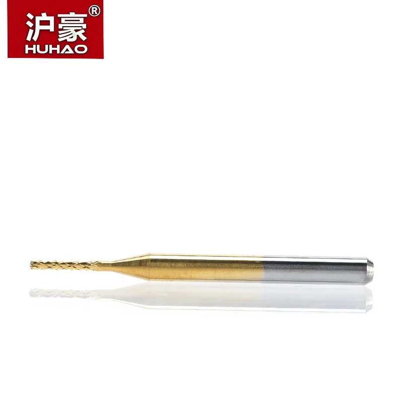 HUHAO 10 шт./лот 3 175 мм Оловянное покрытие кукуруза резак резки PCB фрезерные биты