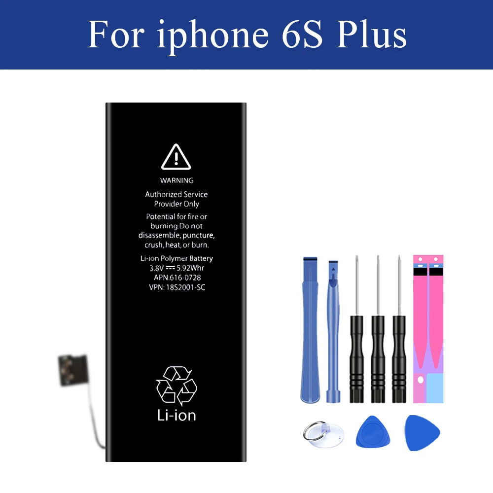 Новые запасные батарея для iPhone 6 S плюс 6splus литий-ионная Замена батареи 2750 мАч