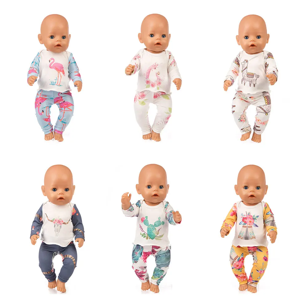 2 шт. в 1 рубашки и штаны подходят для 43 см Кукла Reborn 17 дюймов Одежда кукол | Игрушки