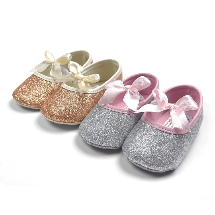 Модная обувь для маленьких девочек Лидер продаж первых шагов 0-12 месяцев цвет