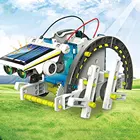 Креативный робот на солнечных батареях, собранная игрушка, модель трансформации, строительные наборы, развивающие игрушки для детей, подарок на день рождения