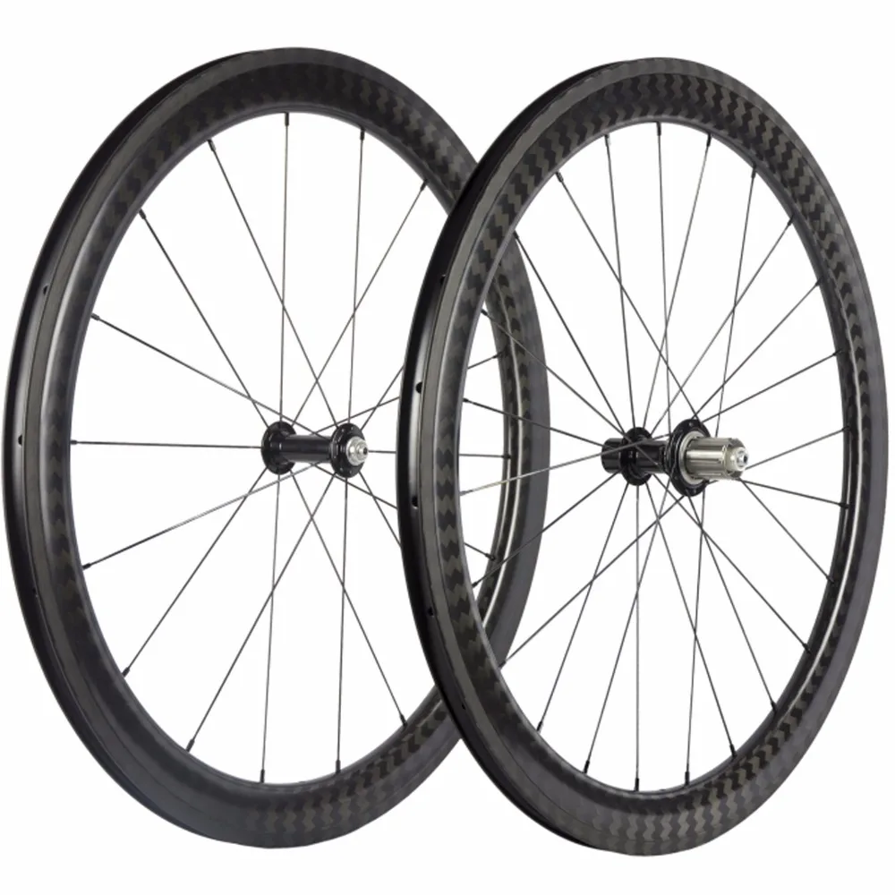 U образный 50 мм клинчер углеродные шоссейные велосипедные колеса белые