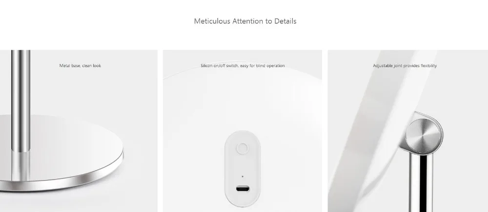Xiaomi Yee светильник светодиодный датчик зеркало для макияжа лампа 3 светильник ing режимы зарядка через usb настольная лампа умный датчик движения Ночной светильник