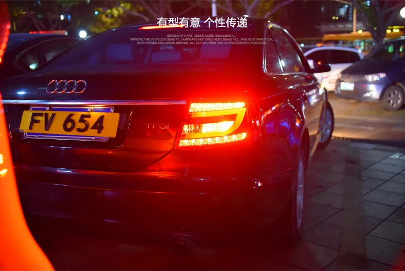 Doxa автомобильный Стайлинг задний фонарь для Audi A6 2005-2008 задние фонари светодиодный задний фонарь светодиодный DRL+ тормоз+ Парк+ сигнальный стоп-сигнал