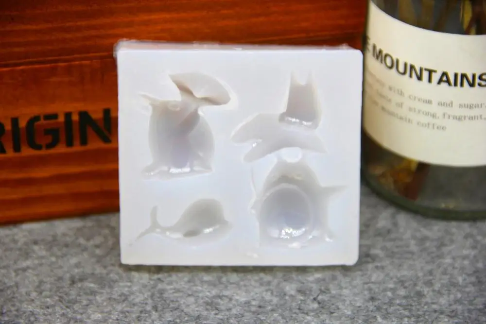 Зеркальный Дракон кошка кристальная капля гелевая форма мягкая глина корпус