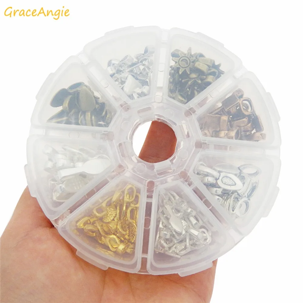GraceAngie 160 шт./кор. 8 видов стилей смешанные цвета сплав маленькая ложка форма