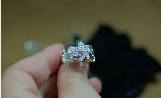 Классическое винтажное обручальное кольцо для женщин LOTR The Galadriel Nenya Charm 3ct 5A Циркон 925 однотонное кольцо из стерлингового серебра
