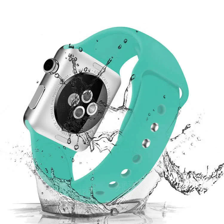 Силиконовый ремешок для Apple Watch 3/2/1 сменный на запястье 38 мм 42 IOS Smartwatch I цветной
