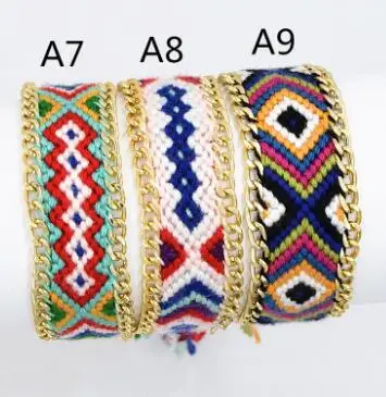 8 шт. плетеные браслеты из хлопка с вышивкой|friendship bracelets|chain braceletgirls bracelet |