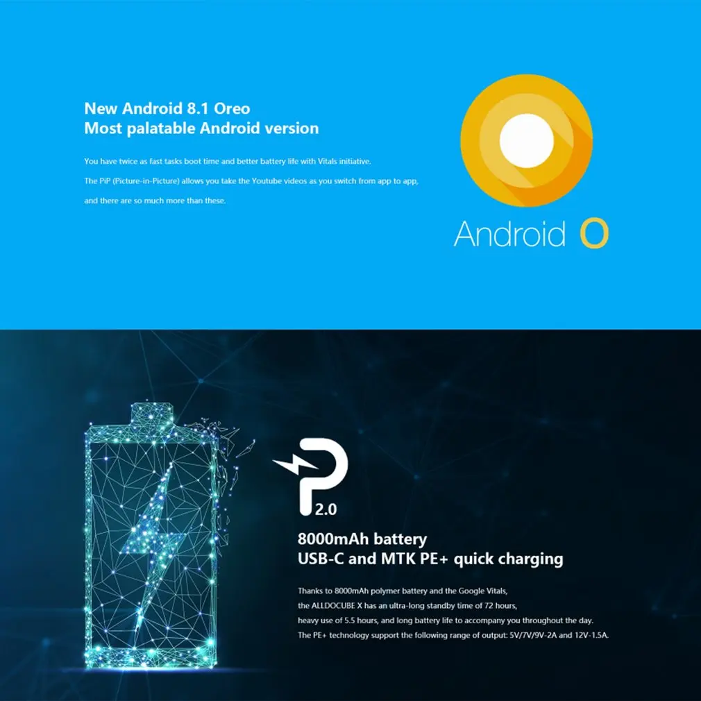 Alldocube X U1005 планшетный ПК MTK8176 Hexa Core 10,5 дюймов 2K экран 4 Гб Ram 64 Гб/128 Гб Rom Android 8,0 двухдиапазонный WiFi Bluetooth