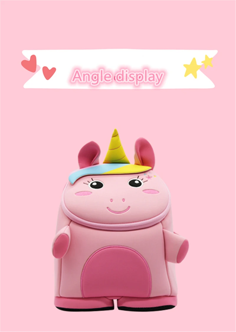 Kinderrucksack NOHOO Kinderrucksack Einhornrucksack für Kleinkinder Rucksack für Kleinkinder 2-7 Jahre alte wasserdichte Kinderg