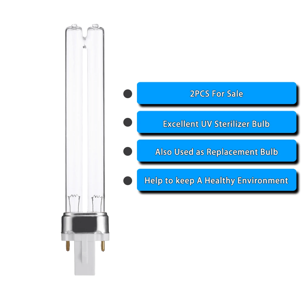 2 шт. УФ-стерилизатор для аквариума 9 Вт | Дом и сад