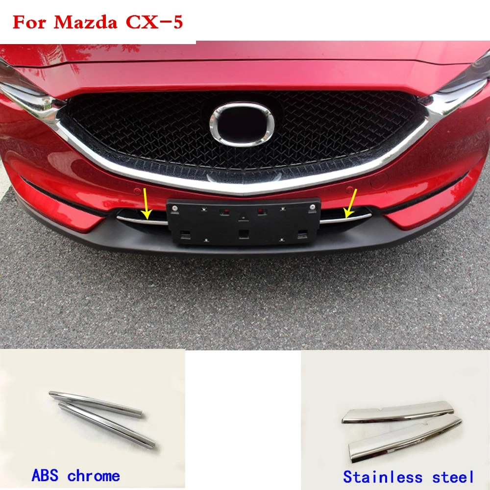 Car styling cover Body protection front racing Grid Grill Grille Around panel hoods For Mazda CX-5 CX5 2nd Gen 2017 2018 | Автомобили и