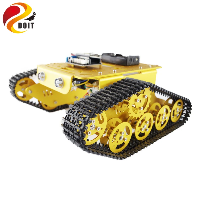 Радиоуправляемый робот-бак T300 Wi-Fi на платформе Android/iOS базе Nodemcu ESP8266 | Игрушки и