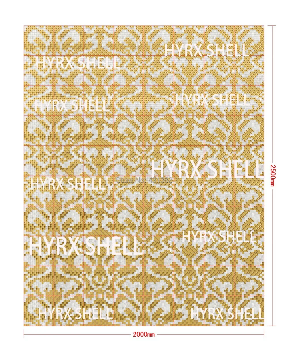 Бесплатная доставка мозаичная плитка сетка с швом Pteris рисунок домашнее