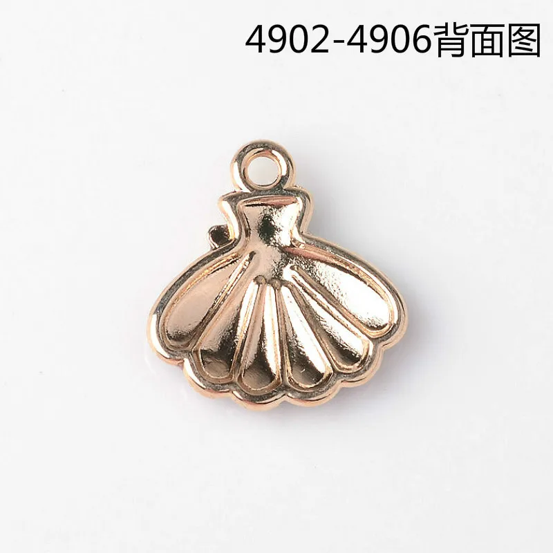 10pcs drop oil shell alloy pendant accessories DIY enamel charm factory direct sales 4902-4906 |