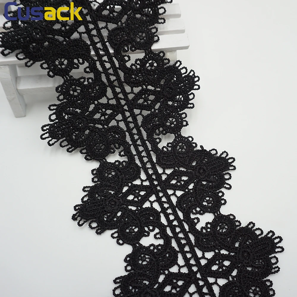 

1 meter 9.5 cm Lace Ribbon Trims for Dresses Home Textiles Decor Sewings High Quality Lace Fabric Embroidery 2 Modles Cusack