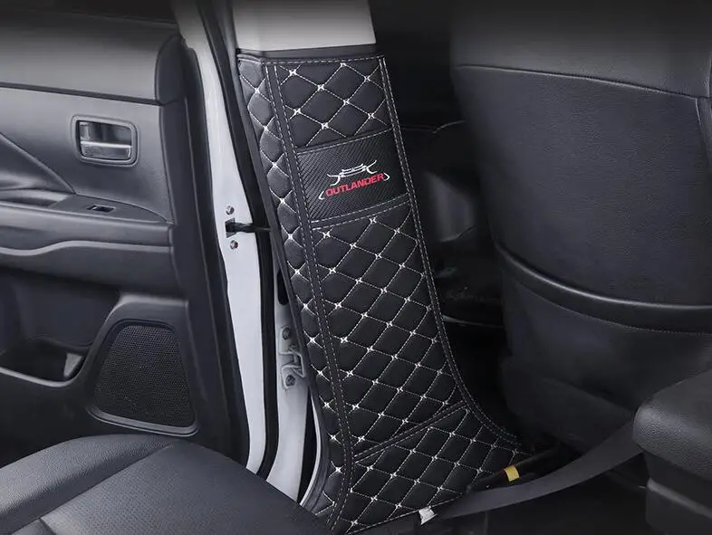 Автомобильный коврик из кожи и микрофибры с защитой от ударов для Mitsubishi Oland 2013 2018