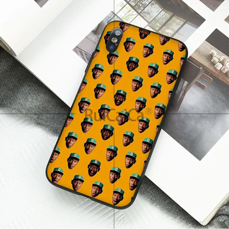 Ruicaica tyler the creator RAP мягкий силиконовый черный чехол для телефона iPhone X XS MAX 6 6s 7 7plus 8