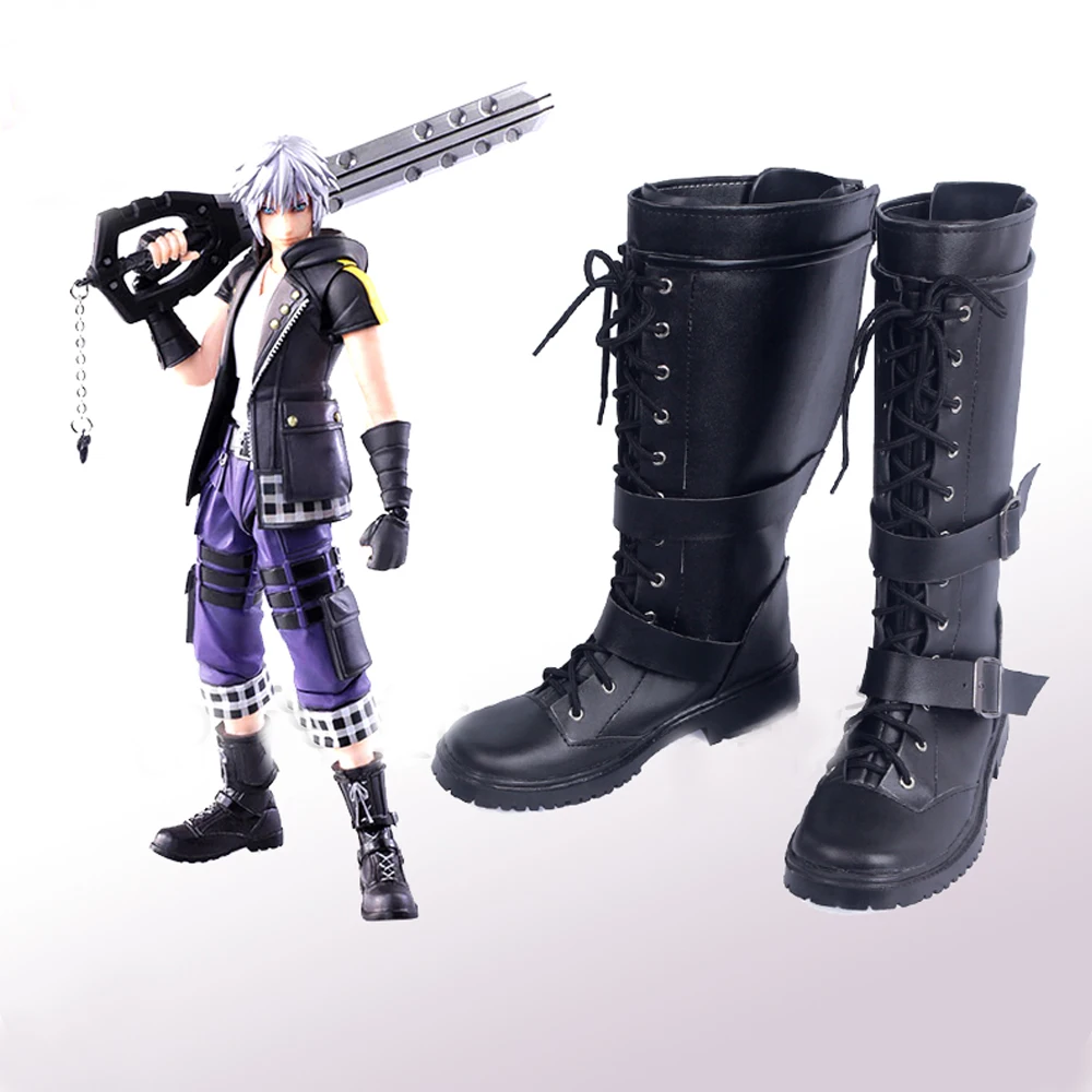 Обувь для косплея «Kingdom Hearts III»; ботинки для косплея «artics Riku»; Карнавальный костюм супергероя на Хэллоуин; реквизит