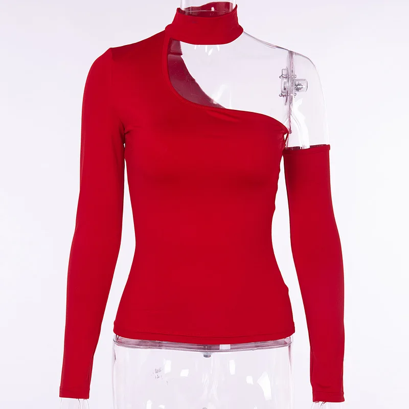 Новинка весны 2019 женские сексуальные топы с открытым плечом и вырезом на шее