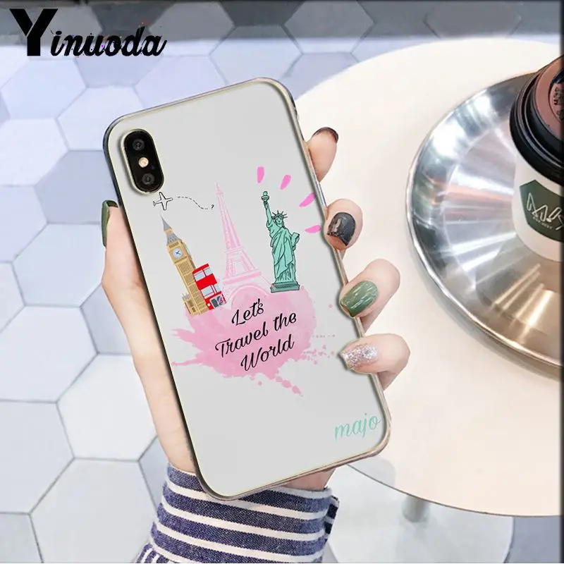 Yinuoda путешествие по всему миру Новинка чехол для телефона Fundas чехол для Apple iPhone 8 7 6 6S Plus X XS MAX 5 5S SE XR Чехол для мобильного телефона - Цвет: A3